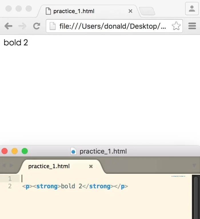Keterangan Gambar: Hasil render teks tebal dan miring di browser HTML (contoh teks bold italic HTML di browser)